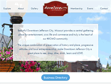 Tablet Screenshot of downtownjeffersoncity.com